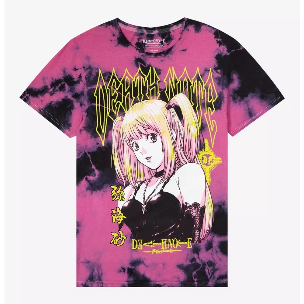 Hot Topic Death Note Misa Tie Dye Shirt